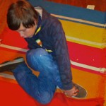 Sebastian beim Yoga